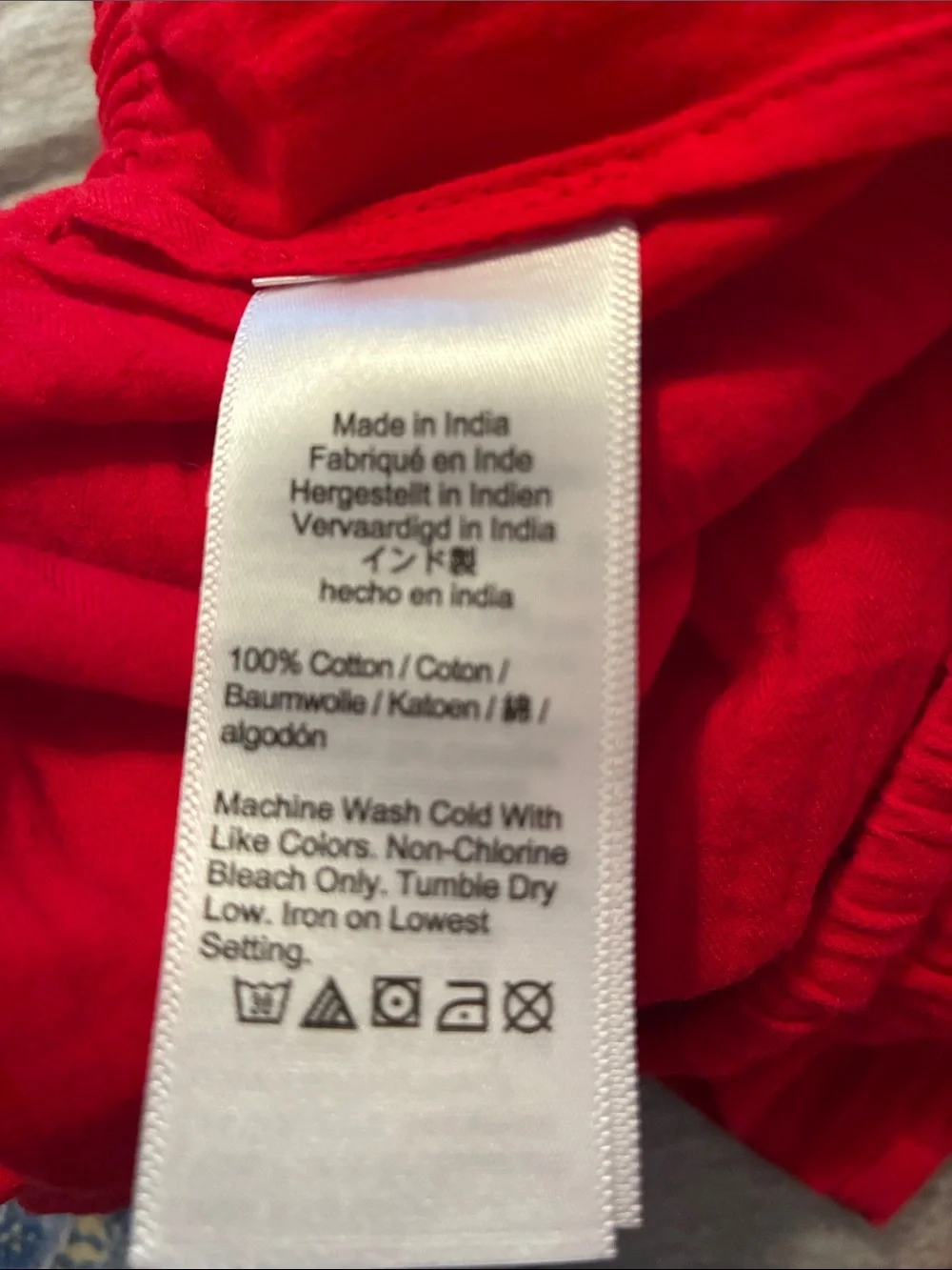 NWT J. Crew Airy gauze beach short Red M